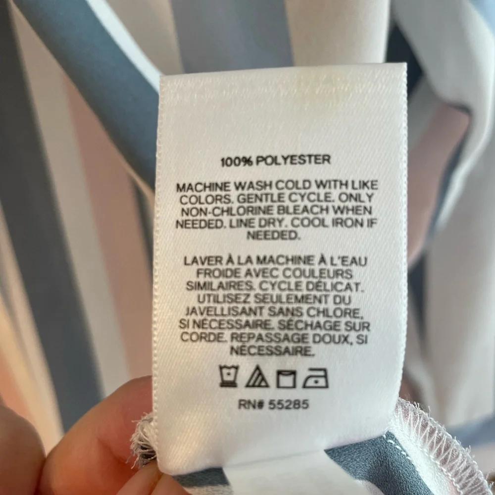 EXPRESS Button Up Top multi-colored - Picture 2 of 3